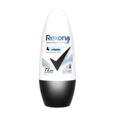 Rexona deodorant roll-on bottle on a white background